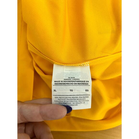 Nike Jersey Youth XL A.S. Roma Soccer 2018 Yellow Dri-Fit MLS NWT - Picture 7 of 8